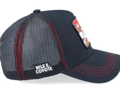 Looney Tunes Wile E Coyote Black Trucker - Capslab