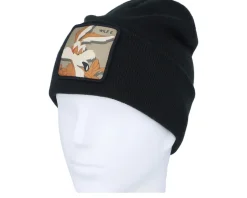 Looney Tunes Wile E Coyote Beanie Black Cuff - Capslab