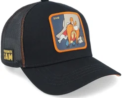 Looney Tunes Yosemite Sam Black/Black/Orange Trucker - Capslab