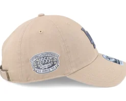 Los Angeles Dodgers Double Under Clean Up Khaki Dad Cap - 47 Brand