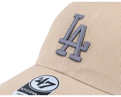 Los Angeles Dodgers Double Under Clean Up Khaki Dad Cap - 47 Brand