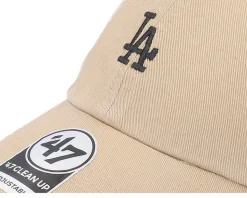 Los Angeles Dodgers MLB Base Runner Clean Up Khaki Dad Cap - 47 Brand
