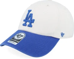 Los Angeles Dodgers MLB Stand 47 Clean Up Bone/Royal Dad Cap - 47 Brand
