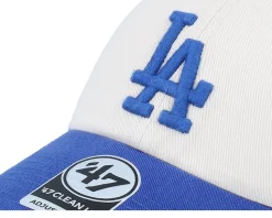 Los Angeles Dodgers MLB Stand 47 Clean Up Bone/Royal Dad Cap - 47 Brand