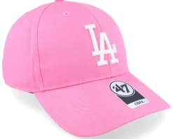 Los Angeles Dodgers Raised Basic Mvp Rose/White Dad Cap - 47 Brand