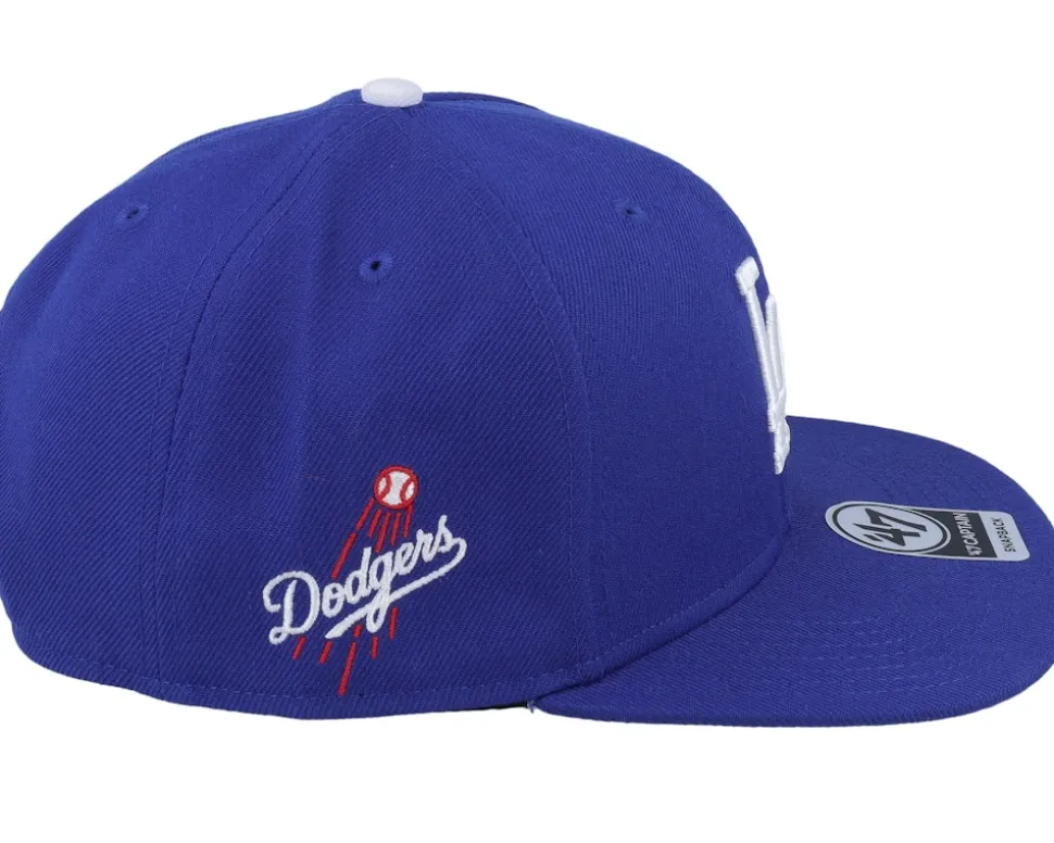Los Angeles Dodgers Replica Sure Shot Captain Lad Royal Snapback - 47 Brand