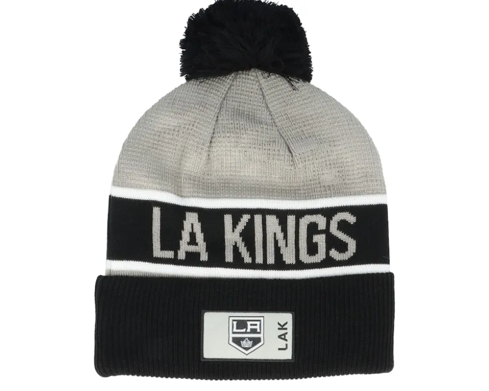 Los Angeles Kings Authentic Pro Game&Train Stone Gray/Black Pom - Fanatics