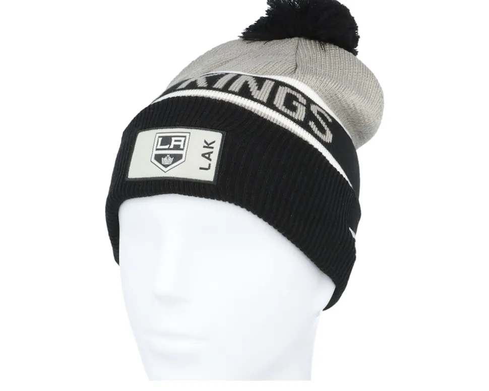 Los Angeles Kings Authentic Pro Game&Train Stone Gray/Black Pom - Fanatics