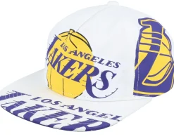 Los Angeles Kings In Your Face Deadstock White Snapback - Mitchell & Ness