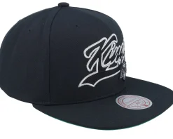 Los Angeles Kings Oversweep Vintage Black Snapback - Mitchell & Ness