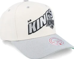Los Angeles Kings Retro Type Pro Off White/Grey Adjustable - Mitchell & Ness