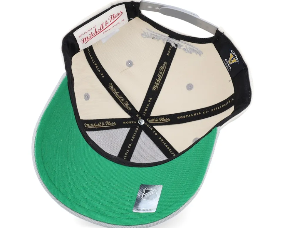 Los Angeles Kings Retro Type Pro Off White/Grey Adjustable - Mitchell & Ness