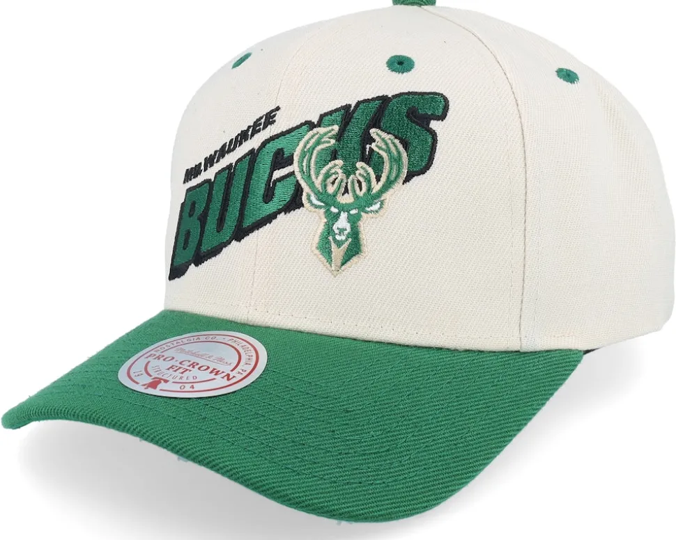 Los Angeles Kings Retro Type Pro Off White/Grey Adjustable - Mitchell & Ness