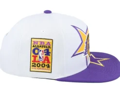 Los Angeles Lakers All Starz White/Purple Snapback - Mitchell & Ness