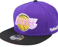 Los Angeles Lakers Coast2coast Purple/Black Fitted - Mitchell & Ness