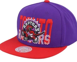 Los Angeles Lakers Cross Check Hwc Purple/Red Snapback - Mitchell & Ness