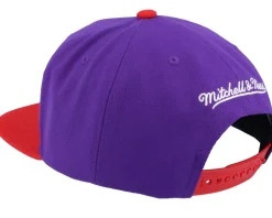 Los Angeles Lakers Cross Check Hwc Purple/Red Snapback - Mitchell & Ness