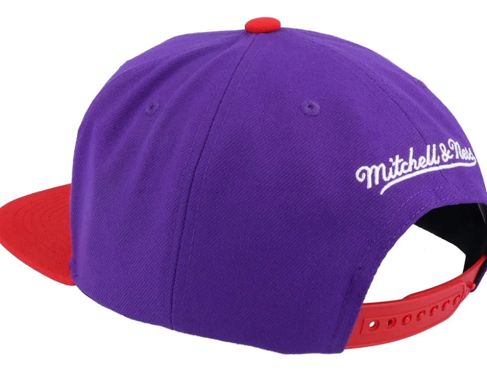 Los Angeles Lakers Cross Check Hwc Purple/Red Snapback - Mitchell & Ness
