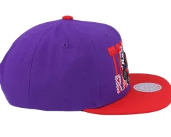 Los Angeles Lakers Cross Check Hwc Purple/Red Snapback - Mitchell & Ness
