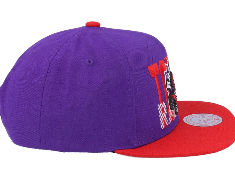 Los Angeles Lakers Cross Check Hwc Purple/Red Snapback - Mitchell & Ness