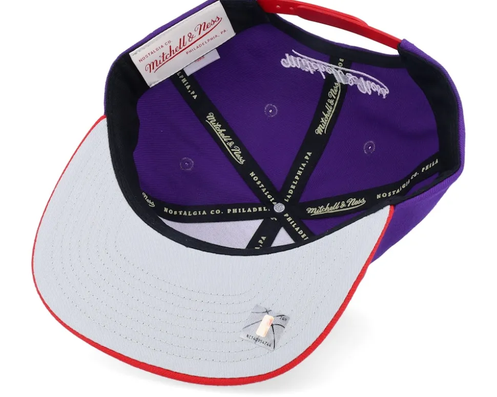 Los Angeles Lakers Cross Check Hwc Purple/Red Snapback - Mitchell & Ness