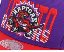 Los Angeles Lakers Cross Check Hwc Purple/Red Snapback - Mitchell & Ness