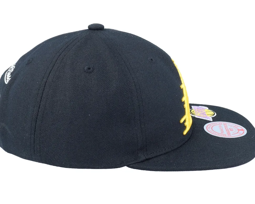 Los Angeles Lakers Dead Remix Deadstock Black Snapback - Mitchell & Ness