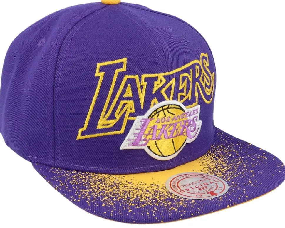 Los Angeles Lakers Re-take Hwc Purple Snapback - Mitchell & Ness