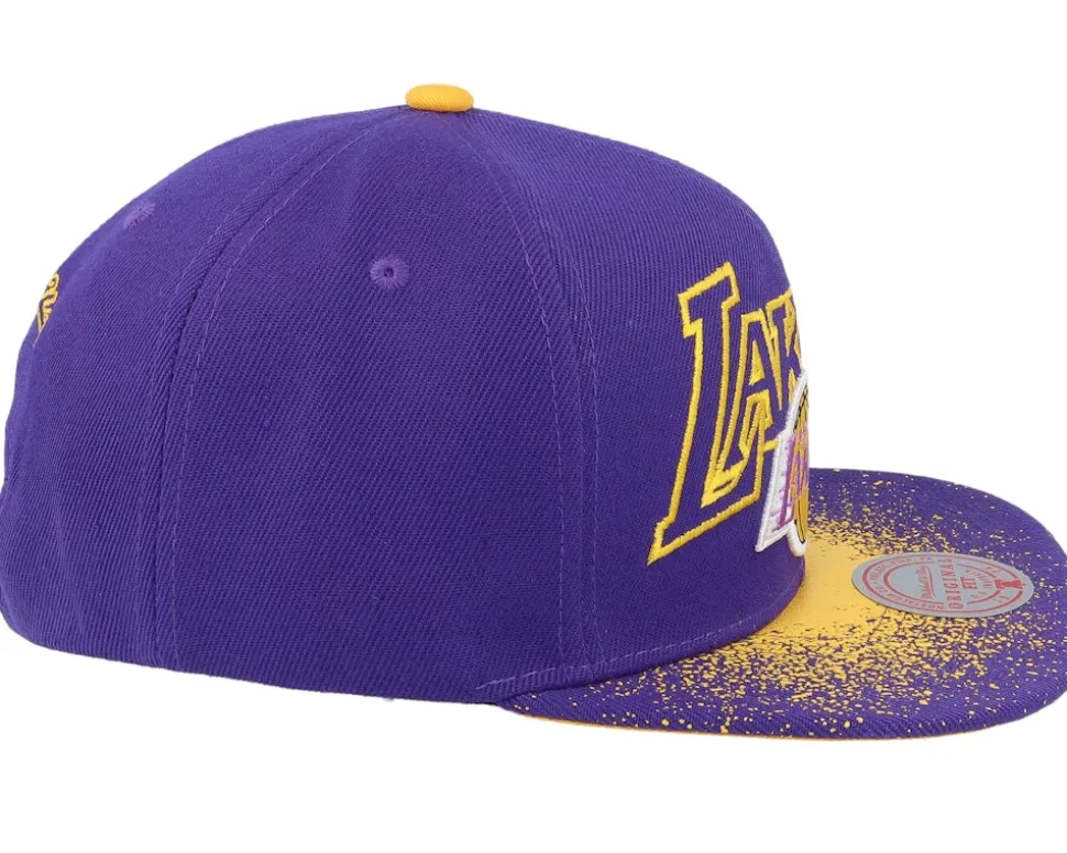 Los Angeles Lakers Re-take Hwc Purple Snapback - Mitchell & Ness