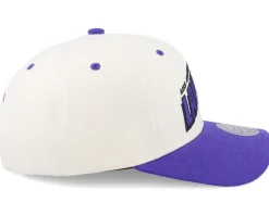 Los Angeles Lakers Retro Type Pro Off White/Purple Adjustable - Mitchell & Ness