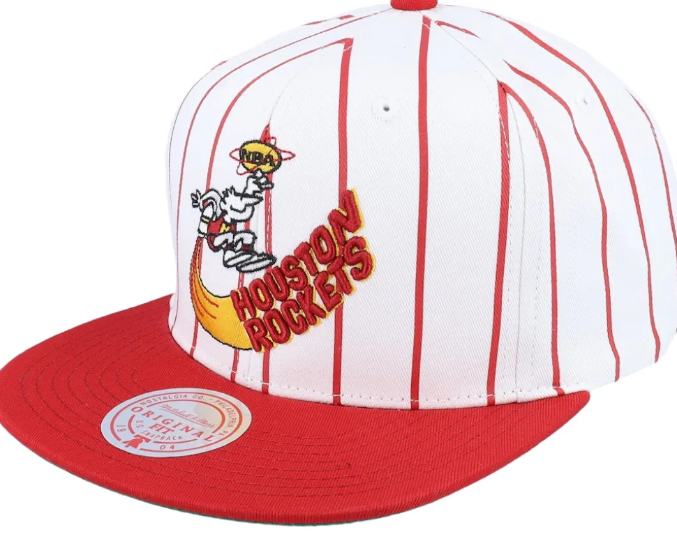 Los Angeles Lakers Retro Pinstripe White/Purple Snapback - Mitchell & Ness