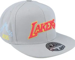 Los Angeles Lakers Til Dawn Grey Fitted - Mitchell & Ness
