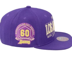 Los Angeles Lakers With Love Hwc Purple Snapback - Mitchell & Ness