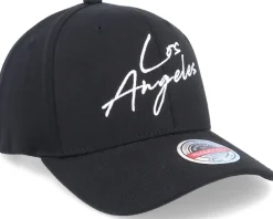 Los Angeles Script & Flag Black Adjustable - Iconic