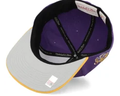 Louisiana State Tigers Core Side Purple Fitted - Mitchell & Ness