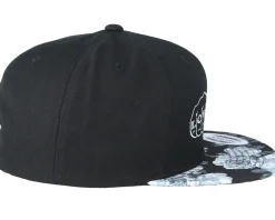 Love And Hate Black/Grey Rose Snapback - Tattoo Collective
