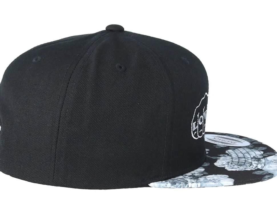 Love And Hate Black/Grey Rose Snapback - Tattoo Collective