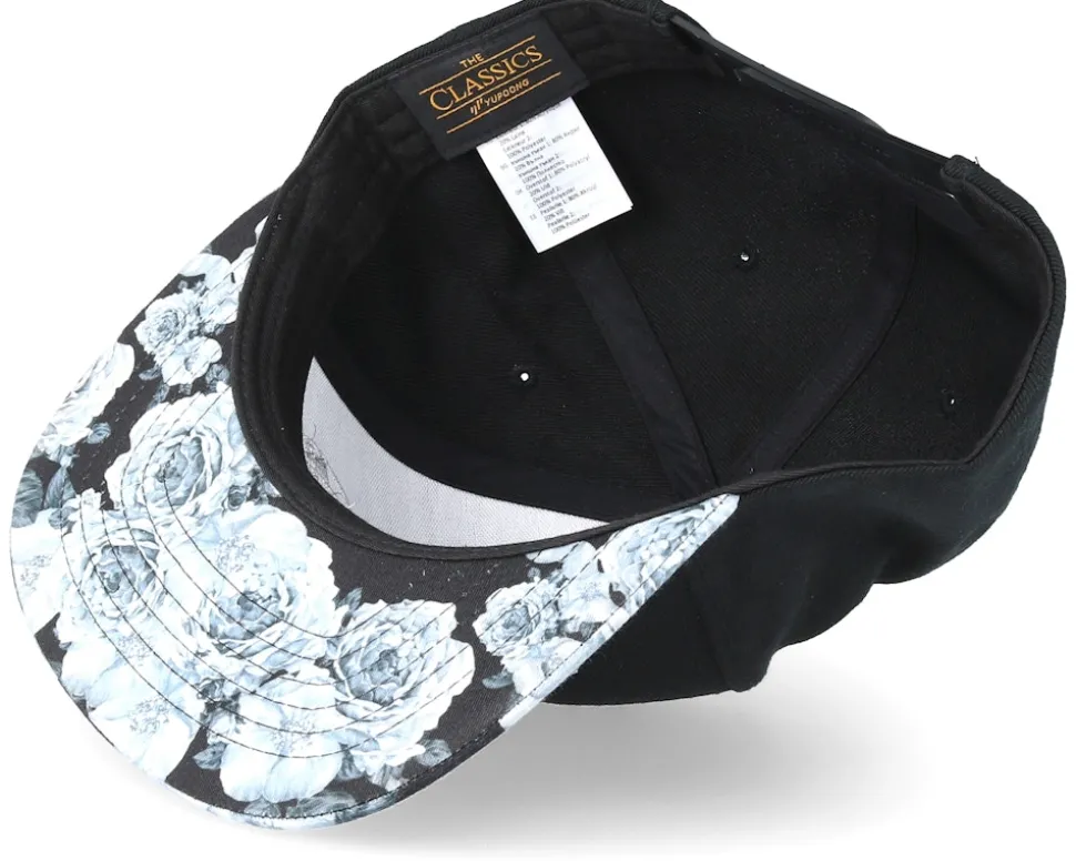 Love And Hate Black/Grey Rose Snapback - Tattoo Collective