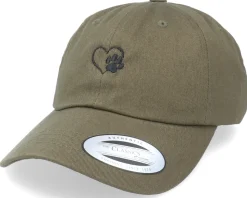 Love Animals Paw Olive Dad Cap - Iconic