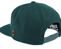 Lovers Engraved Patch Green Snapback - Moomin