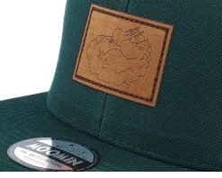 Lovers Engraved Patch Green Snapback - Moomin
