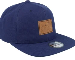 Lovers Engraved Patch Navy Snapback - Moomin