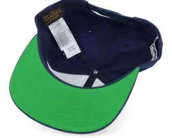 Lovers Engraved Patch Navy Snapback - Moomin