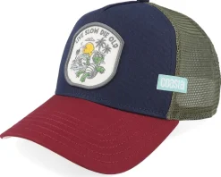 Lsdo Turtle Navy/Wine A-Frame Trucker - Coastal