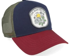 Lsdo Turtle Navy/Wine A-Frame Trucker - Coastal