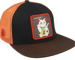 Lucky Cat Red/Black/Brown Trucker - Capslab