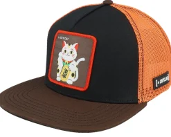Lucky Cat Red/Black/Brown Trucker - Capslab