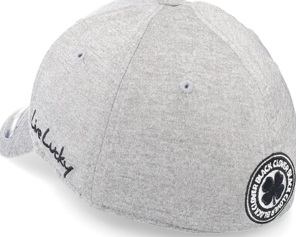 Lucky Heather Silver Silver Heather/Black Flexfit - Black Clover