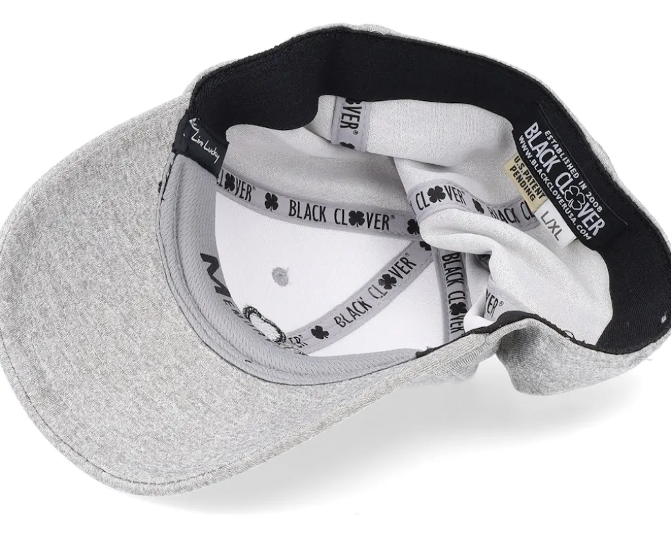 Lucky Heather Silver Silver Heather/Black Flexfit - Black Clover