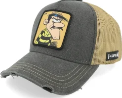 Lucky Luke Joe Brown/Grey A-Frame Trucker - Capslab